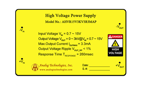 High Voltage Power Supply