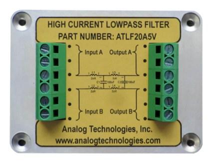 High Current Low Pass Filter ATLF20A5V