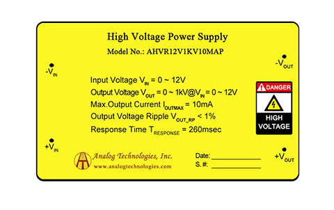 High Voltage Power Supply